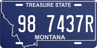 MT license plate 987437R