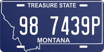 MT license plate 987439P