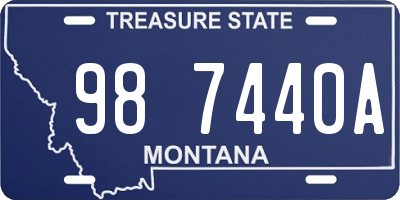 MT license plate 987440A