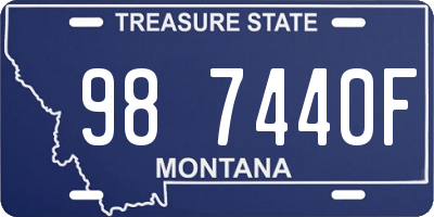MT license plate 987440F