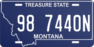 MT license plate 987440N