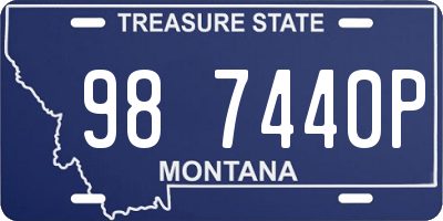 MT license plate 987440P