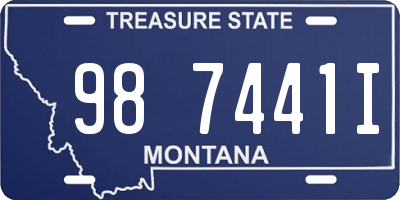 MT license plate 987441I