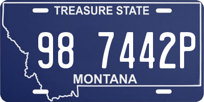 MT license plate 987442P