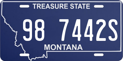 MT license plate 987442S