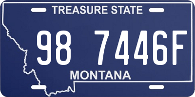 MT license plate 987446F