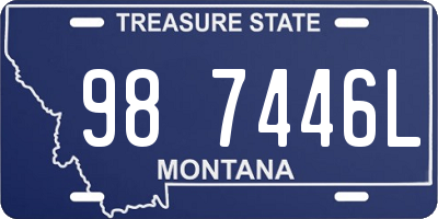 MT license plate 987446L
