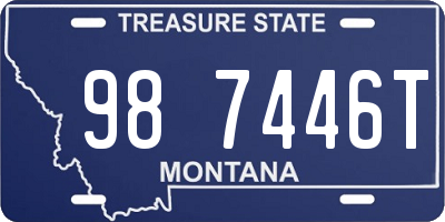 MT license plate 987446T
