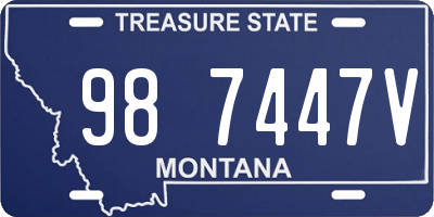 MT license plate 987447V