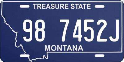 MT license plate 987452J