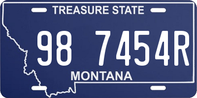 MT license plate 987454R