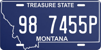 MT license plate 987455P