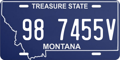 MT license plate 987455V