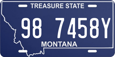 MT license plate 987458Y