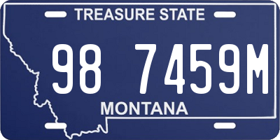 MT license plate 987459M