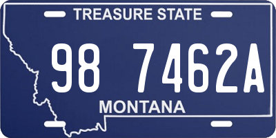 MT license plate 987462A