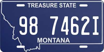 MT license plate 987462I