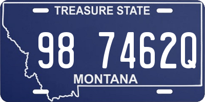 MT license plate 987462Q