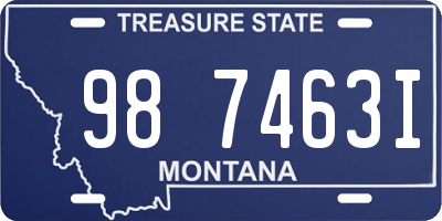 MT license plate 987463I