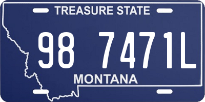 MT license plate 987471L