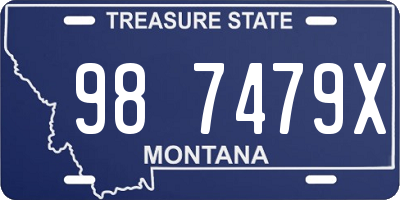 MT license plate 987479X