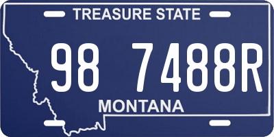 MT license plate 987488R