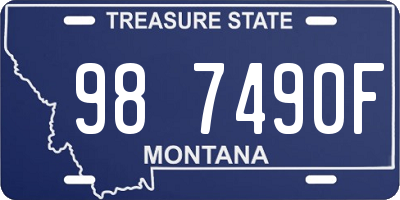 MT license plate 987490F