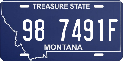 MT license plate 987491F