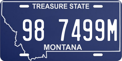 MT license plate 987499M