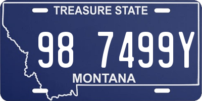 MT license plate 987499Y