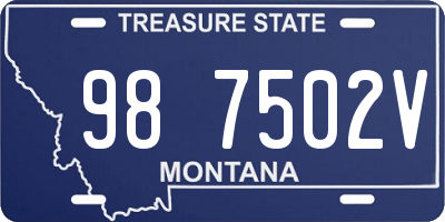 MT license plate 987502V