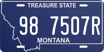 MT license plate 987507R