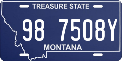 MT license plate 987508Y