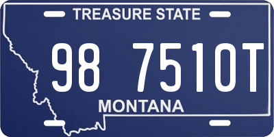 MT license plate 987510T