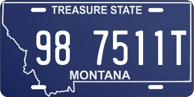 MT license plate 987511T