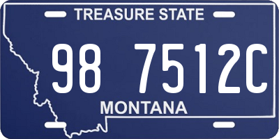 MT license plate 987512C