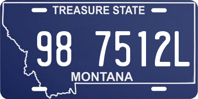 MT license plate 987512L