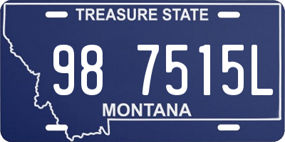 MT license plate 987515L