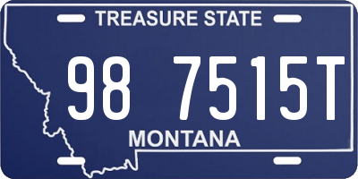 MT license plate 987515T