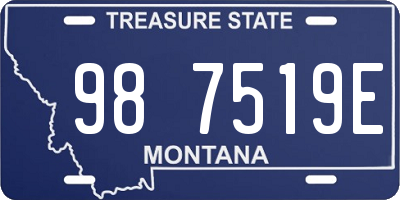 MT license plate 987519E