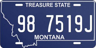 MT license plate 987519J