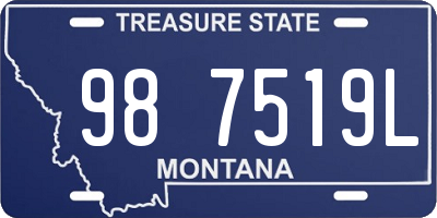 MT license plate 987519L