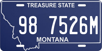 MT license plate 987526M