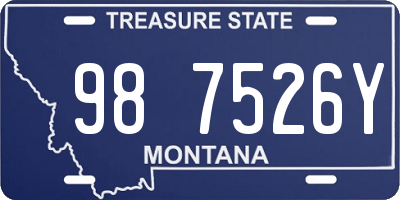 MT license plate 987526Y