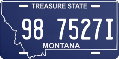 MT license plate 987527I