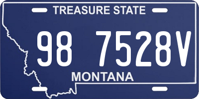 MT license plate 987528V