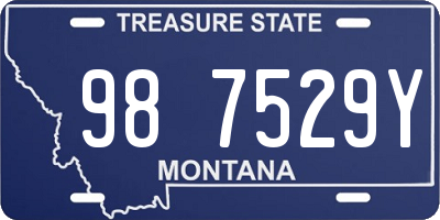 MT license plate 987529Y