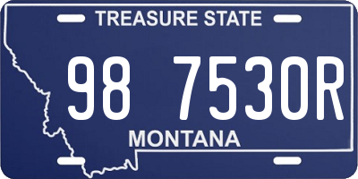 MT license plate 987530R