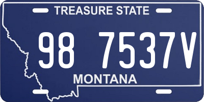 MT license plate 987537V