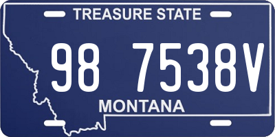 MT license plate 987538V